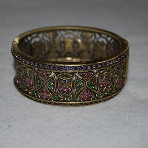 Heidi Daus "Byzantine Beauty" Crystal Bangle Bracelet
